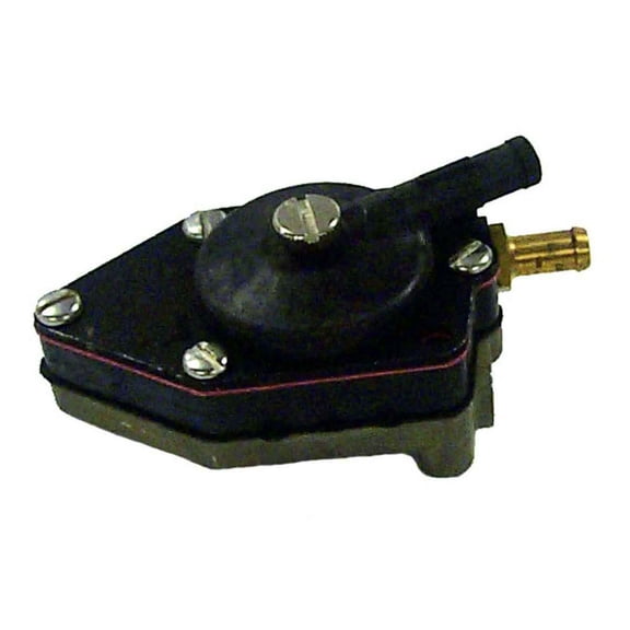 OEM Grade Johnson/Evinrude 20-35HP Cross Flow Fuel Pump Large Fuel Pump Compatible with Johnson/Evinrude 20HP 25HP 28HP 30HP 35HP 2-Stroke Cross Flow Outboard Large Fitting (1977-2005)