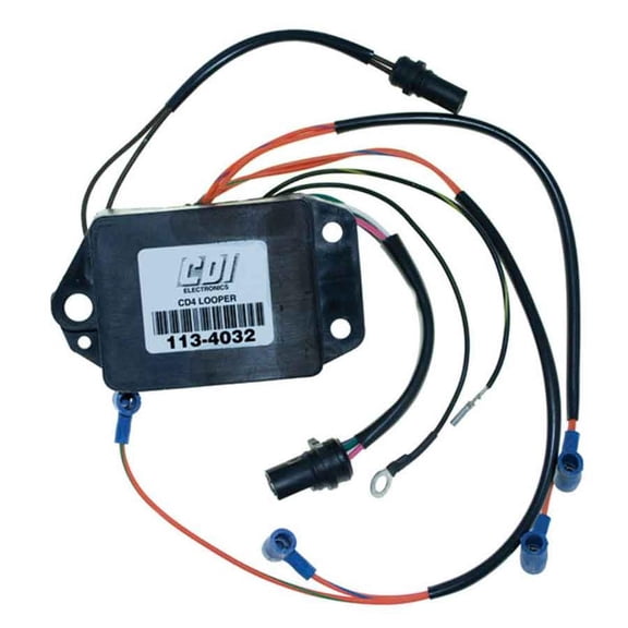OEM Grade Power Pack Compatible with Johnson Evinrude 125HP 4-Cyl Looper 2-Stroke Outboard CDI Ignition Module 6700 RPM Limit Replaces 0584032 584032 113-4032 1134032