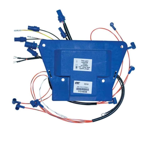 OEM Grade Power Pack Compatible with Johnson Evinrude 250 275 300HP 8-Cyl 3.685 Big Bore Looper 2-Stroke Outboard 1988-1992 6700 RPM CDI Module 0584035 0583471