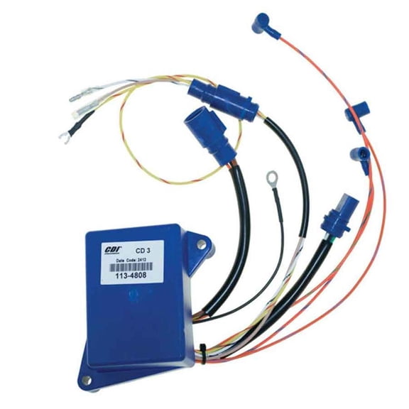 OEM Grade Power Pack Compatible with Johnson Evinrude 50 60 65 70HP 3-Cyl 3.187 Bore Looper 2-Stroke Outboard 1993-1996 CDI Ignition Module 0584808 0585145