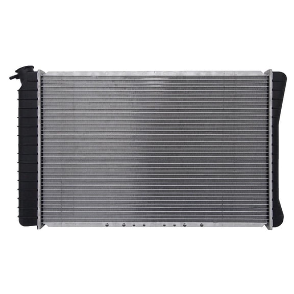 OEM Grade Radiator Compatible with 1987-1990 Chevrolet Caprice 4.3L V6 5.0L 5.7L V8 Crossflow 32mm Core Plated Transmission Oil Cooler Aluminum Core New Replaces 3090671 3090672