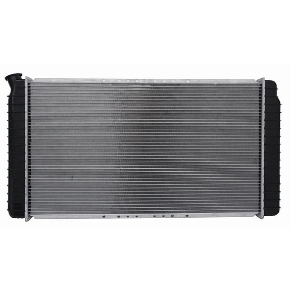OEM Grade Radiator Compatible with 1991-1993 Chevrolet Caprice 5.0L 5.7L V8 Crossflow 32mm with Plated Transmission and Engine Oil Coolers Heavy Duty New Replaces 52480055 52455395