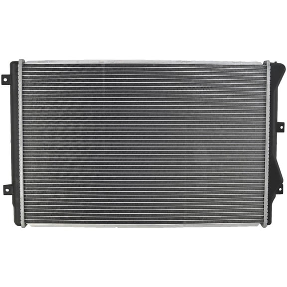 OEM Grade Radiator Compatible with 2008-2014 Volkswagen GTI 2009-2016 CC Eos 2.0L L4 Turbocharged Crossflow 32mm Aluminum Core Plastic Tank New Replaces 5K0121251AA 5K0121251J