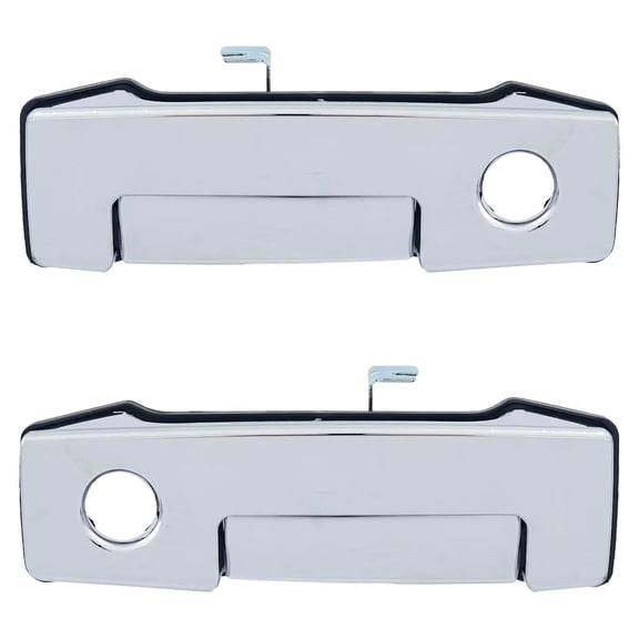 OEM Grade Rear Left and Right Exterior Door Handle Compatible with 2013-2021 Nissan NV200 Chevrolet City Chrome With Key Hole 826073LM1C-PFM 826063LM1C-PFM Express LS Express LT