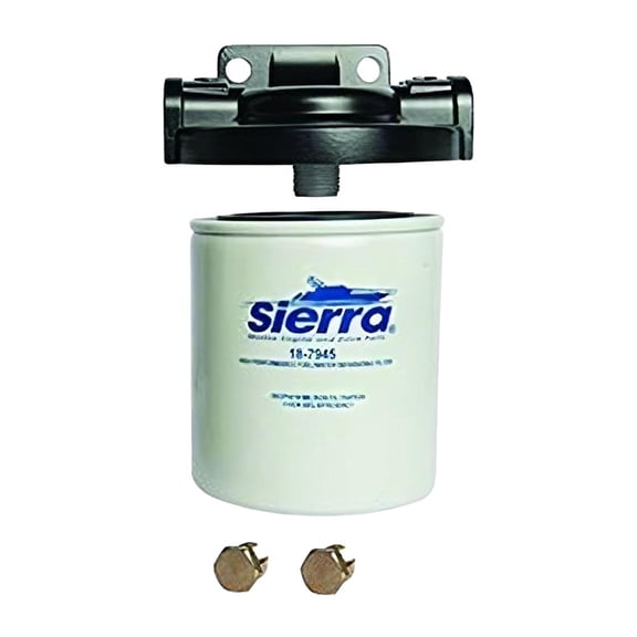 OEM Grade Stainless Steel Fuel Water Separator Assembly Kit Compatible with Universal Marine 3/8" NPT 10 Micron 90 GPH Outboard Inboard Sterndrive Ethanol Thread Filtration Bracket