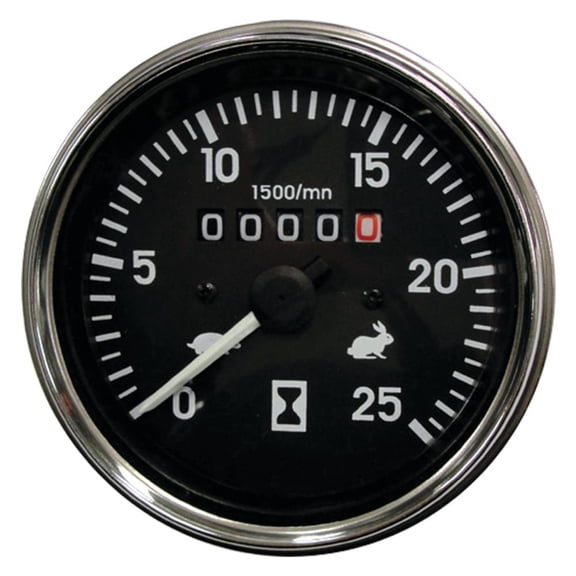 OEM Grade Tachometer with Hour Meter Compatible with 1980-2000 Massey Ferguson 240 253 260 261 270 282 283 285 290 298 375 390 560 565 575 590 595 50E Landini 5830 Replaces 1674637M91