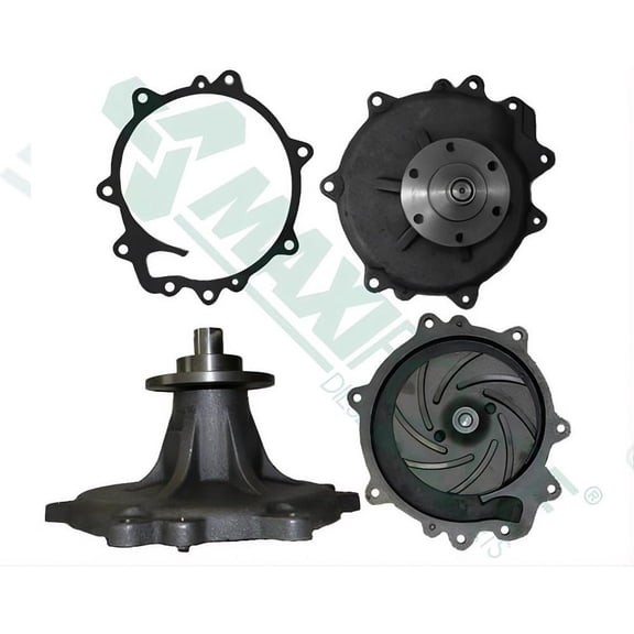 OEM Grade Water Pump Compatible with International Harvester 666/686/766 1970-1990 International DT414 / DT466 (DT414) 7.6L 6-cyl Turbo Diesel 6-Cylinder Belt Tractor Replaces 673162