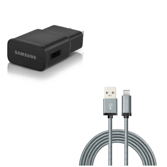 OEM Home Charger + 6ft USB Cable for Samsung Galaxy Z Fold4/Fold 3 5G/Flip4 Phones - Adaptive Fast USB Power Adapter and  Type-C Charger Cord Power Wire Combo