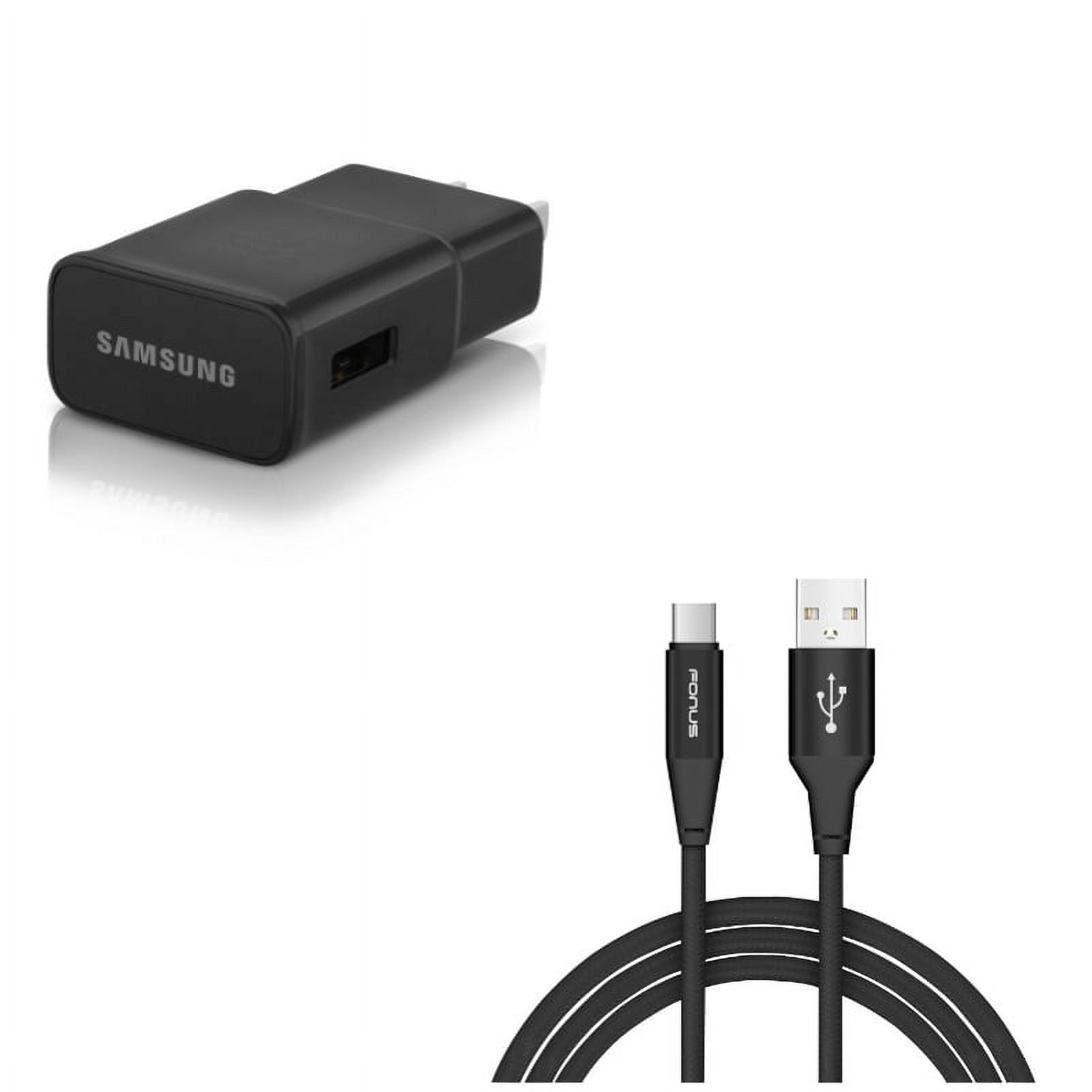 OEM Home Charger w 6ft USB-C Cable for Samsung Galaxy A73 5G,A53 5G,A33 5G,A13 5G,A03s Phones - Adaptive Fast USB Power Adapter, Type-C Charger Cord Power Wire