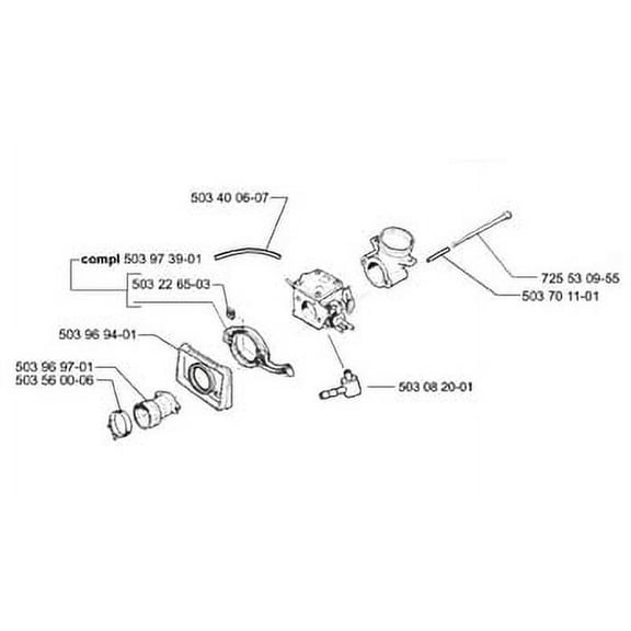 OEM Husqvarna 394 to 395 cylinder conversion kit