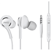 OEM InEar Earbuds Stereo Headphones for Acer Liquid E3 Plus Cable - Designed by AKG - with Microphone and Volume Buttons (White)