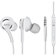 OEM InEar Earbuds Stereo Headphones for Acer Liquid X2 Plus Cable - Designed by AKG - with Microphone and Volume Buttons (White)