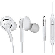 OEM InEar Earbuds Stereo Headphones for Emporia Click Plus Plus Cable - Designed by AKG - with Microphone and Volume Buttons (White)