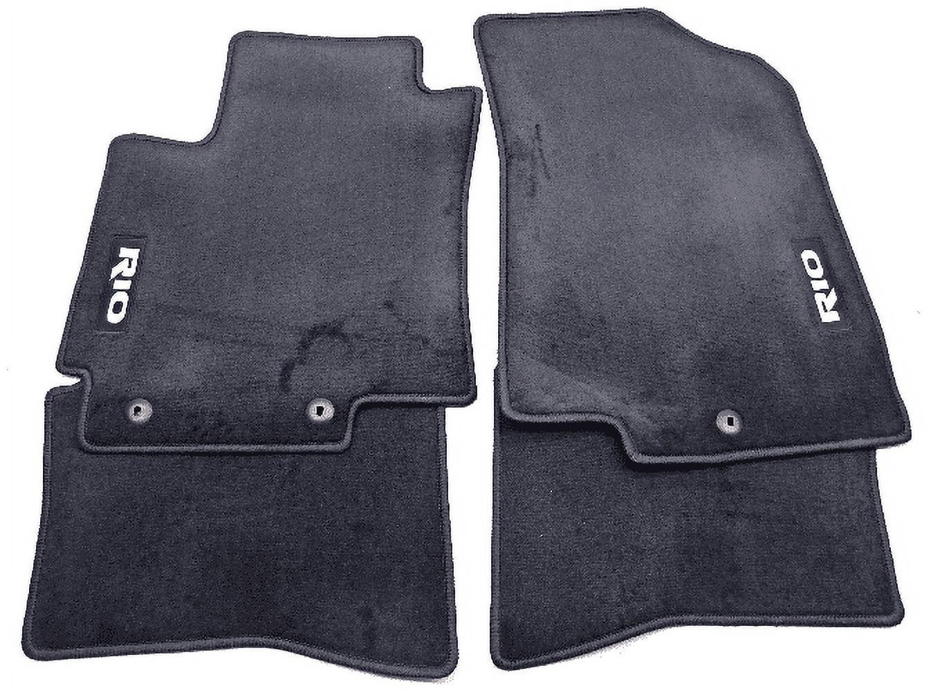 OEM Kia Rio Floor Mat Set Rectangle Hook Anchors 1WF14AC000HU