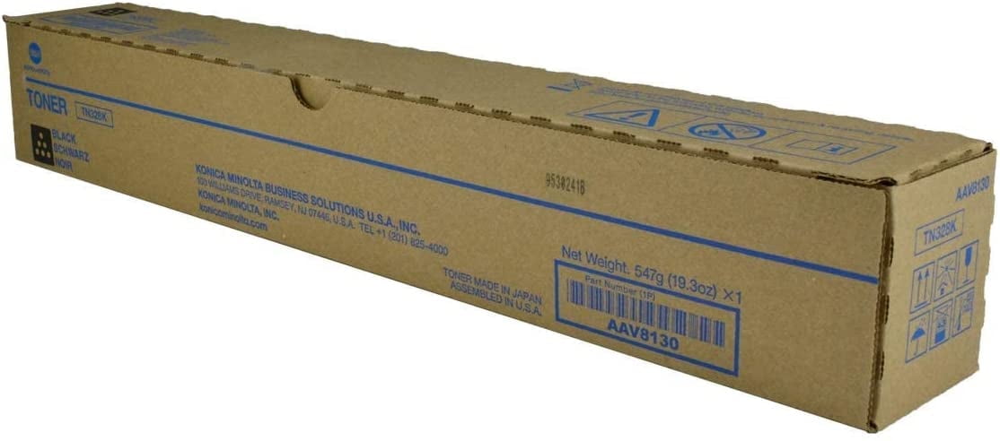 2-Pack TN328 Black Toner Cartridge Replacement For Konica Minolta Bizhub Printers | High Yield, Easy Install