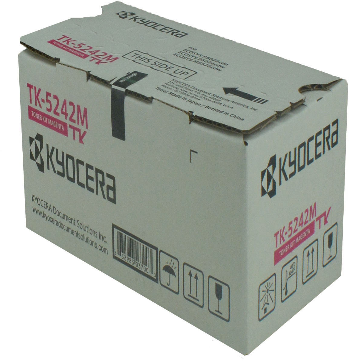 OEM Kyocera Mita TK-5242M (1T02R7BUS0) Toner Cartridge, MAGENTA, 3K YIELD - for use in Kyocera Mita M5526CDW printer, P5026CDW - image 1 of 1