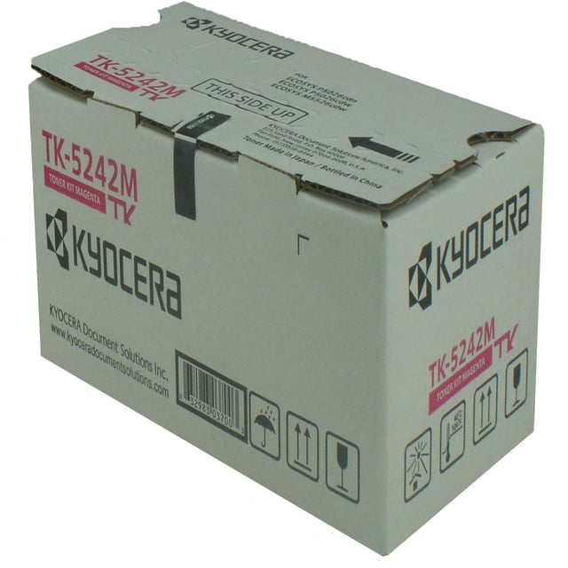 OEM Kyocera Mita TK-5242M (1T02R7BUS0) Toner Cartridge, MAGENTA, 3K YIELD - for use in Kyocera Mita M5526CDW printer, P5026CDW