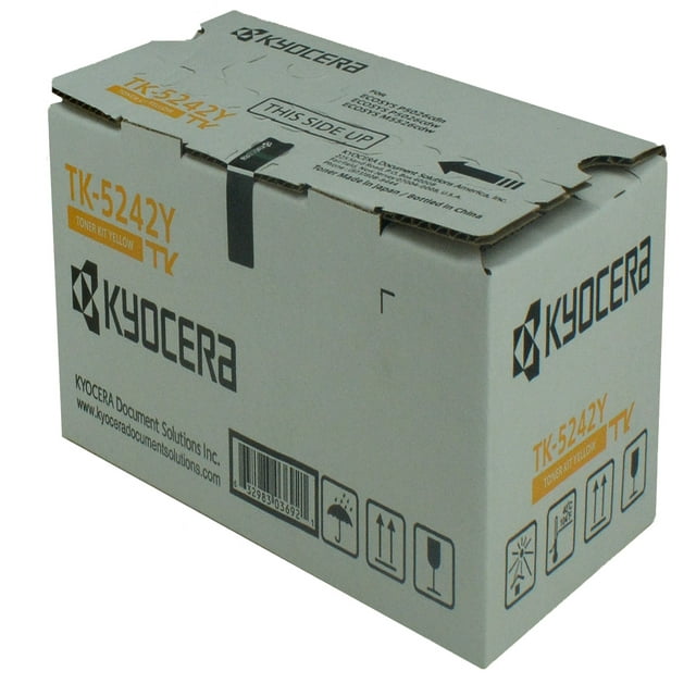 OEM Kyocera Mita TK-5242Y (1T02R7AUS0) Toner Cartridge, YELLOW, 3K YIELD - for use in Kyocera Mita M5526CDW printer, P5026CDW
