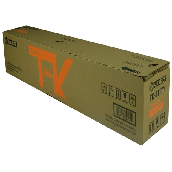 OEM Kyocera Mita TK-8117Y (1T02P3AUS0) Toner Cartridge, YELLOW, 6K YIELD - for use in Kyocera Mita M8124CIDN printer, M8130CIDN