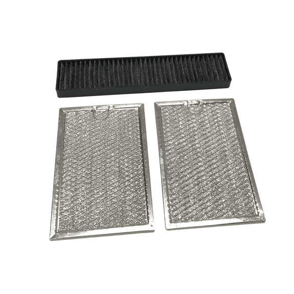 OEM LG Microwave Grease & Charcoal Filter Set Originally Shipped With LMV2053SW01, LMV2083SW, LMV2081SW, LMV2053ST