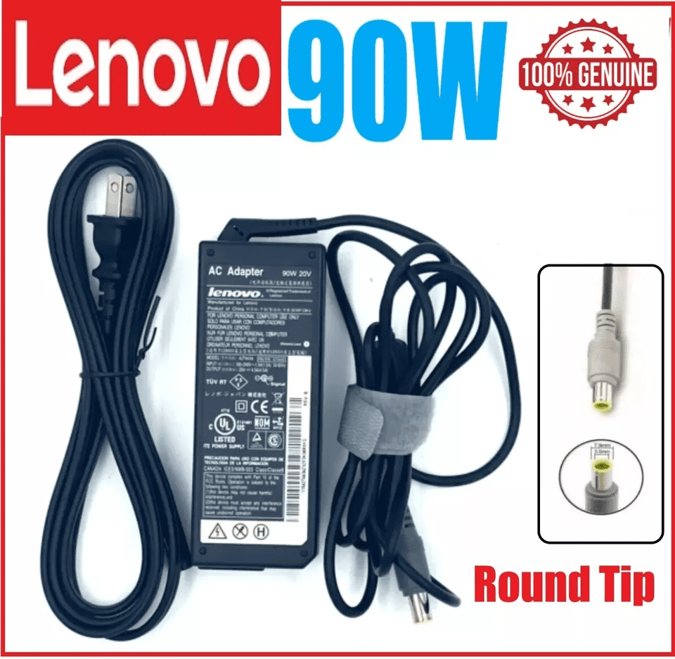 Original Lenovo ThinkPad AC Adapter Charger - 20V, Works With Yoga & ThinkPad Laptops