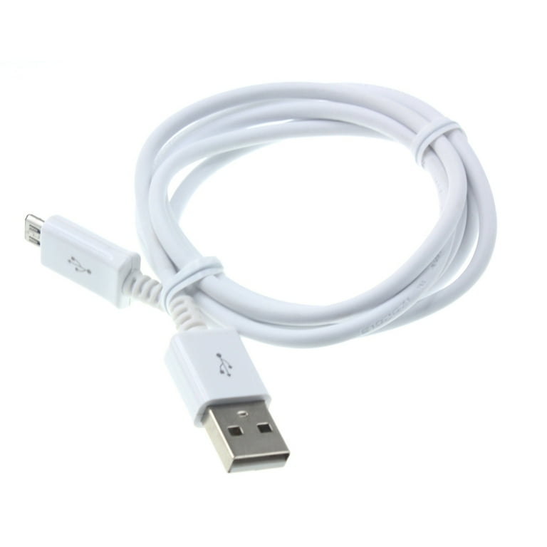 OEM MicroUSB USB Cable for LG Aristo Phones Charger Cord Power Wire  Sync Fast Charge White J1P Compatible With LG Aristo Models