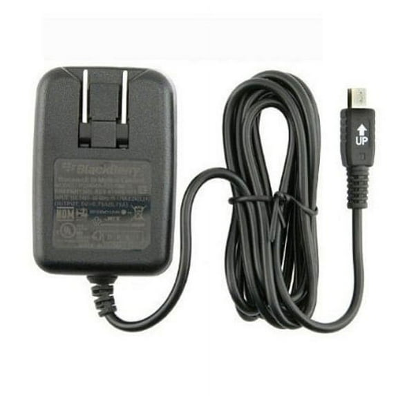 OEM Mini-USB Home Wall Outlet Charger Travel AC Power Adapter V4L for Blackberry 8830, Bold 9000, Curve 8300 8310 8320 8330 8350i - Dell Aero - Garmin-ASUS Garminfone
