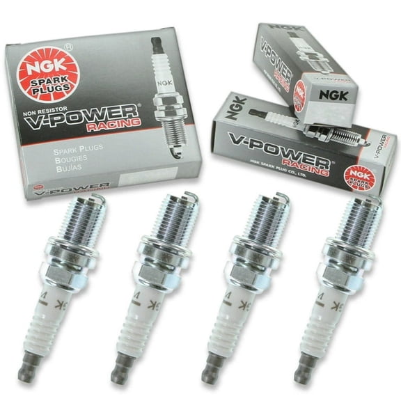 OEM NGK V-Power Racing Spark Plug Set 4PCS. Nitrous Turbo Supercharged 5238 R5671A9