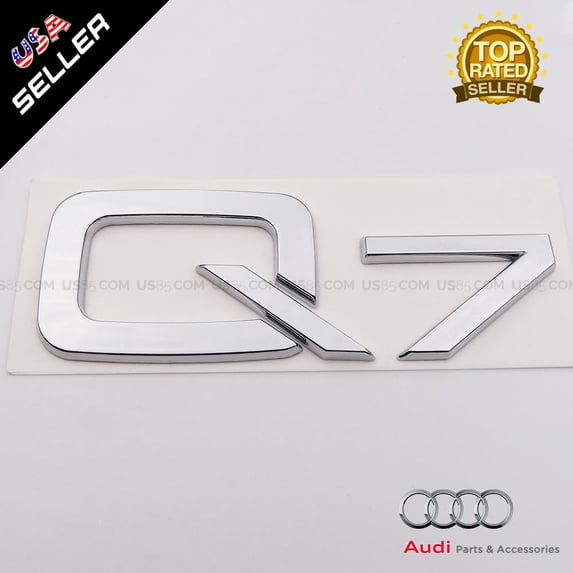OEM Nameplate Audi Q7 Emblem Chrome Trunk Logo Badge Decoration Modified