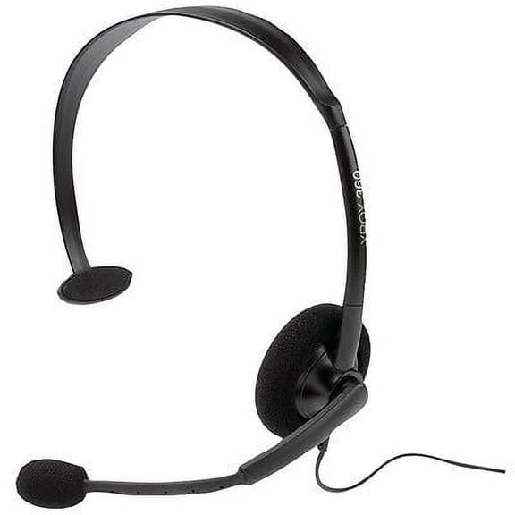 Restored OEM Official Microsoft Chat Headset Black for Xbox 360 (Refurbished)