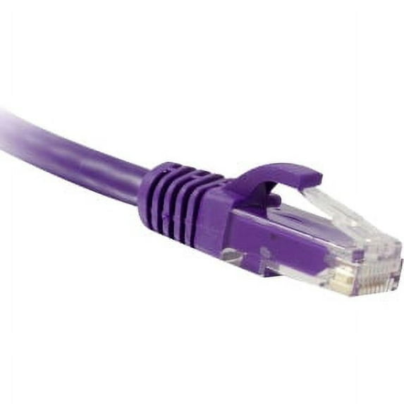 OEM PN C5E-PR-3 3FT CAT5 PURPLE 350MHZ W/BOOTS