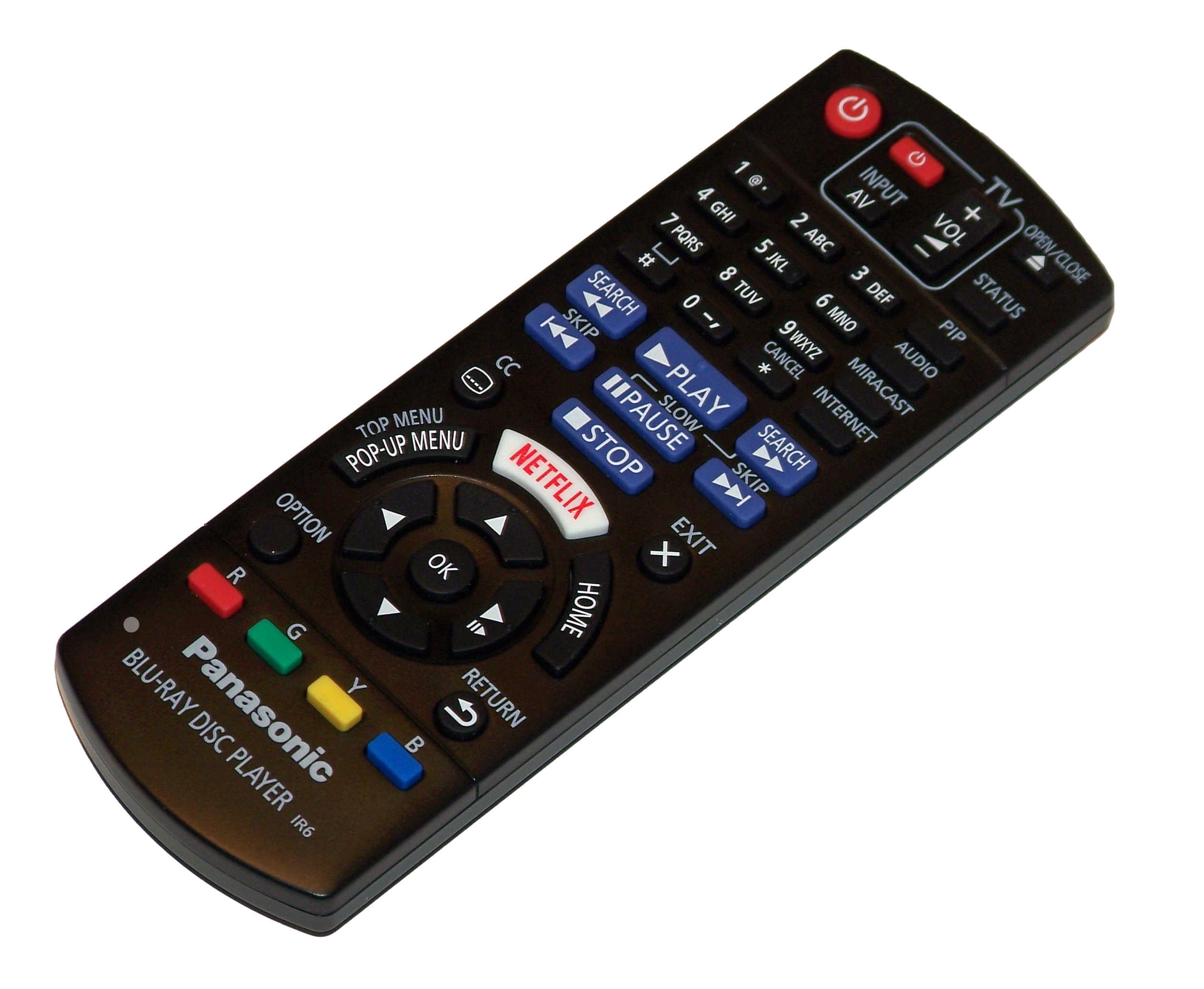 OEM Panasonic Remote Control Originally Shipped With: DMP-BDT270