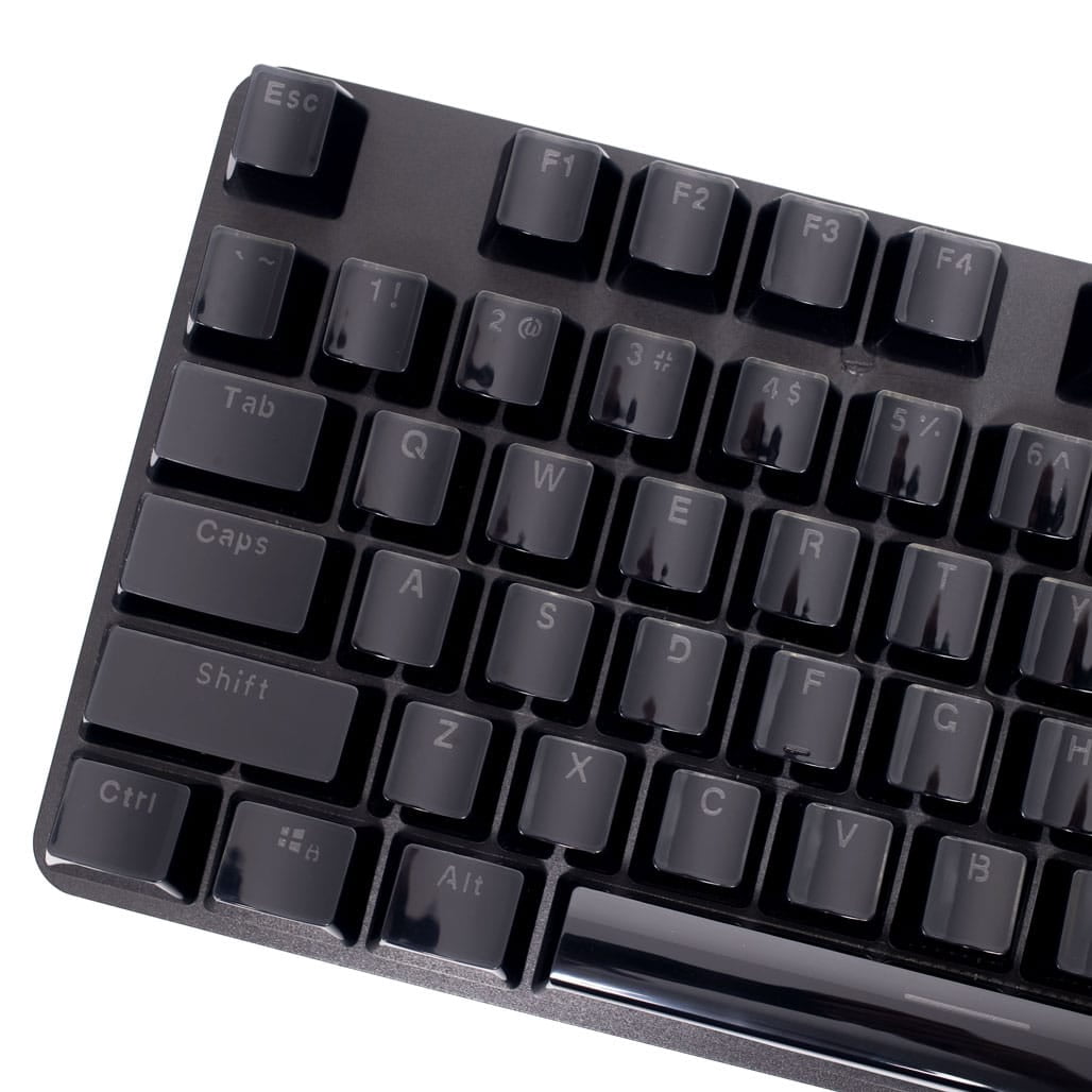 OEM Profile Acrylic Doubleshot Keycaps - Black