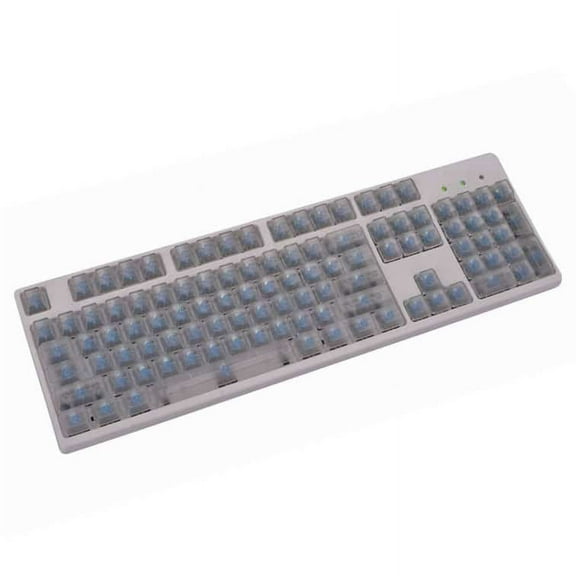 OEM Profile Translucent Keycaps 104 Key Set (Clear)