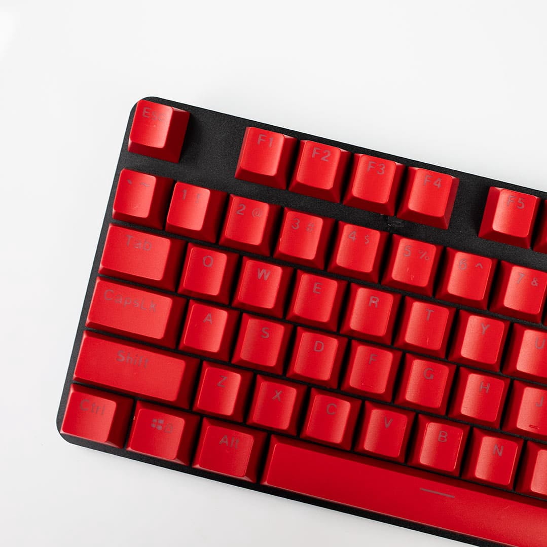 Transparent Red Gradient Keycaps OEM Profile Translucent Mixable Keycaps - Red - Walmart.com