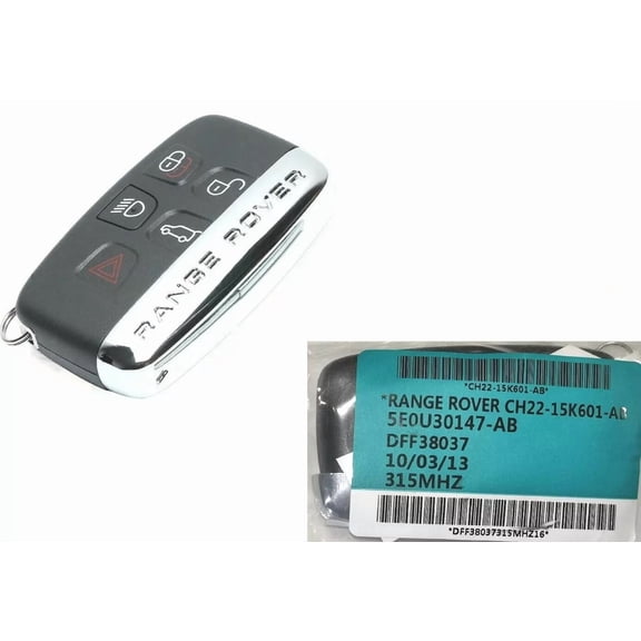 OEM REMOTE KEY FOB 315MHZ FREQUENCY USA SPECIFICATION (NAS) ONLY #CH22-15K601-AB COMPATIBLE WITH RANGE ROVER & RR SPORT & EVOQUE & LR2 & LR4