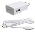 thumbnail image 1 of OEM Rapid Home Wall AC Charger USB Adapter Data Cable Sync Cord White AOY for Motorola Droid Turbo 2 - Samsung Galaxy J3 J5 J7, Note 3 4 5 Edge, S5 S6 Edge Edge+ S7 Edge, Tab 4 NOOK 10.1 (SM-T530), 1 of 4