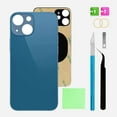 thumbnail image 1 of OEM Rear Back Glass Replacement for iPhone 13 Mini 5.4 inches (Blue) with Reparing Toolkit, 1 of 7