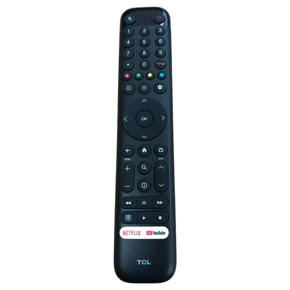 OEM Replacement Google Remote Control fits for all TCL Google TV LED QLED 4K UHD Smart TV with 2 Shortcut Buttons Netflix and Prime Video buttons!! - RC716 (No Voice Command Control Function!)