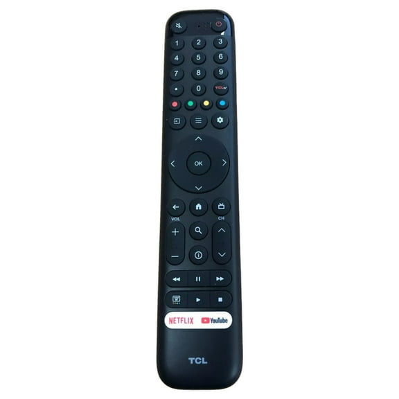 OEM Replacement Google Remote Control fits for all TCL Google TV LED QLED 4K UHD Smart TV with 2 Shortcut Buttons Netflix and Prime Video buttons!! - RC716 (No Voice Command Control Function!)
