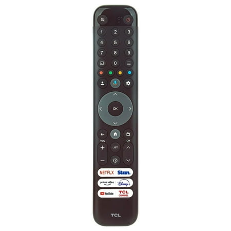 OEM Replacement Google Voice Remote Control RC813 fits for All TCL Google TV LED QLED 4K UHD Smart TV with 6 Shortcut Buttons Netflix, Stan., Prime Video, Disney+, YouTube, TCL Buttons!! (RC833)
