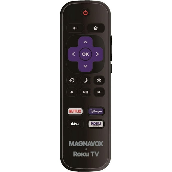 OEM Replacement Remote Control Compatible with All Magnavox Roku Smart TVs【Only Works with Magnavox Roku TV, Not for Roku Stick and Roku Box】 (Netflix/Disney Plus/Apple TV+ / Roku Channel)