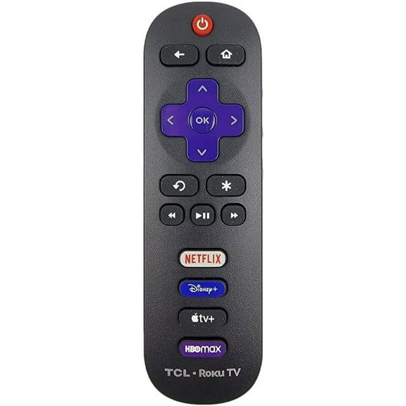 OEM Replacement Remote Control Compatible with All TCL Roku Smart TVs【Only Works with TCL Roku TV, Not for Roku Stick and Roku Box】 (Netflix/Disney Plus/Apple TV+ / HBO Max)