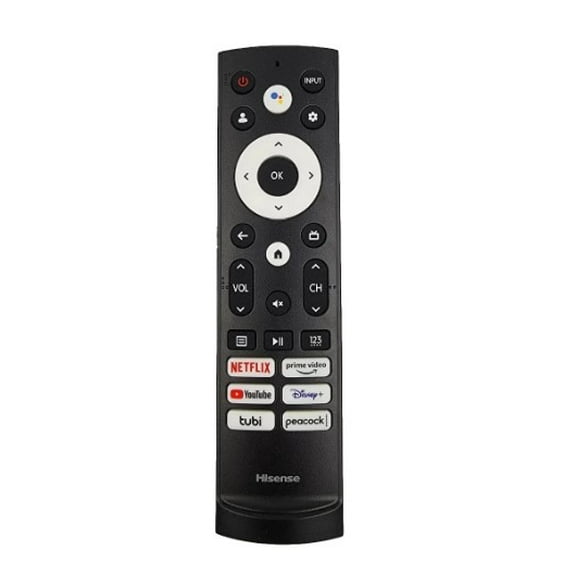 OEM Replacement Remote Control for All Hisense UHD 4K ULED Smart Google TVs with Voice Control 43A6H 50A6H 55A6H 65A6H 75A6H 50U6H 55U6H 65U6H 75U6H75U8H (Netflix/Prime/YouTube/Disney+/Tubi/Peacock)