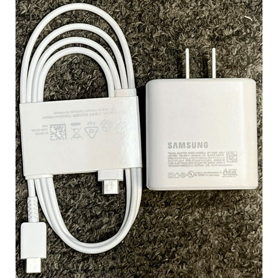 OEM Samsung 45W USB-C Super Fast Charging Wall Charger & Cable - White (EP-TA845)