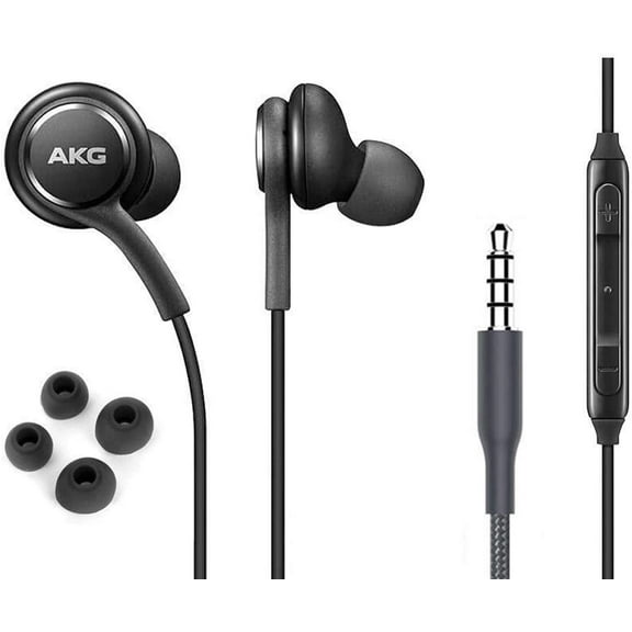 OEM Samsung AKG Stereo Headphones | For Samsung Galaxy S10 S10e Plus | Directly from Samsung | Black | Model EO-IG955OEM | With Microphone & Volume Control