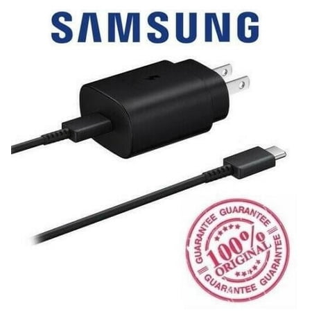 OEM Samsung Galaxy NOTE 20 Ultra Fast Wall Charger and USB 2.0 Type C to Type C Cable Combo