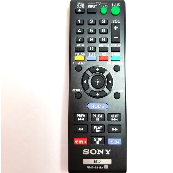 OEM Sony Remote Control Originally Shipped With: BDPBX18, BDP-BX18, BDPS185, BDP-S185