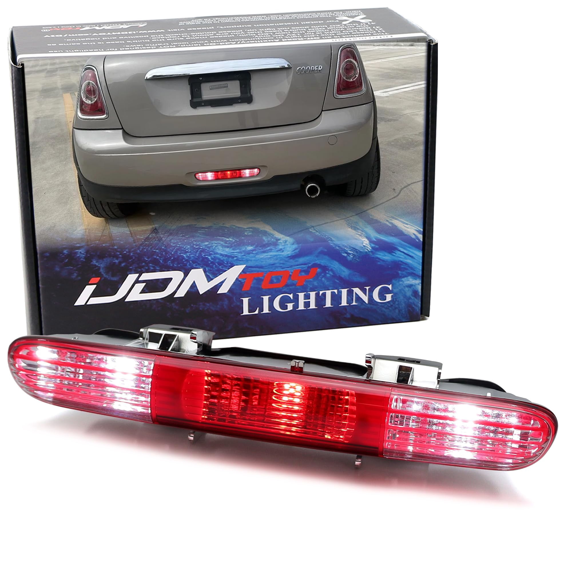 OEM-Spec Red/Clear Lenses Full LED Rear Fog Light Kit (Rear Fog ...