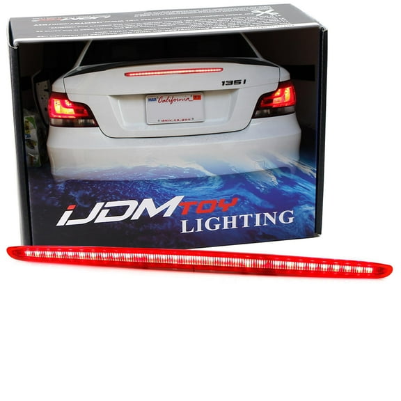OEM-Spec Red Lens Full LED Trunk Lid Third Brake Light Bar Assembly For 2008-2013 BMW E82 E88 1 Series Coupe/Convertible